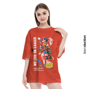 65. WE LIVE ON DANGER : Oversize T-Shirt