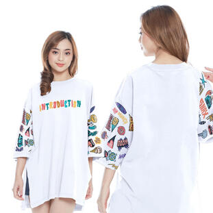 85. DOODLE : High Slit T-Shirt