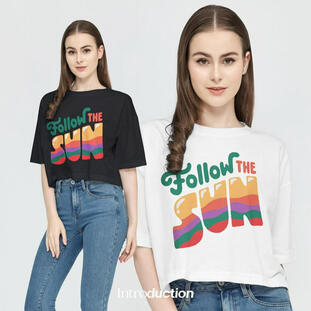 103. FOLLOW THE SUN : Crop Oversize