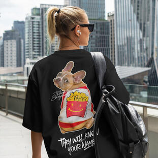 104. THEY'LL KNOW UR NAME : Oversize T-Shirt