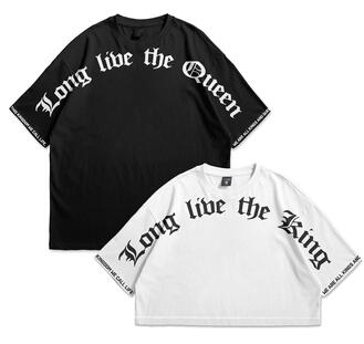 109. COUPLE KING & QUEEN : Crop & Oversize T-Shirt